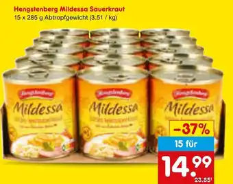 Netto Marken-Discount Hengstenberg mildessa sauerkraut Angebot