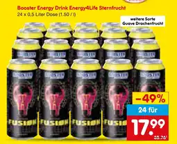 Netto Marken-Discount Booster energy drink energy4life sternfrucht Angebot