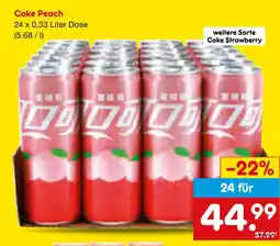 Netto Marken-Discount Coke peach Angebot