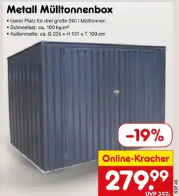 Netto Marken-Discount Metall mülltonnenbox Angebot