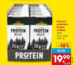 Netto Marken-Discount Schwarzwaldmilch protein h-milch Angebot
