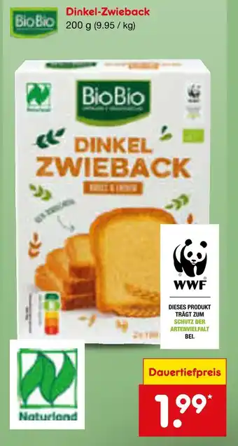 Netto Marken-Discount Biobio dinkel-zwieback Angebot