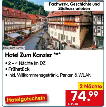 Netto Marken-Discount Netto reisen hotel zum kanzler Angebot