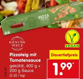 Netto Marken-Discount Genuss welt pizzateig mit tomatensauce Angebot