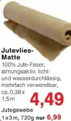Jawoll Jutevlies- Matte Angebot