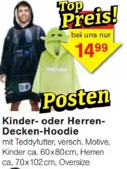 Jawoll Kinder- oder Herren- Decken-Hoodie Angebot