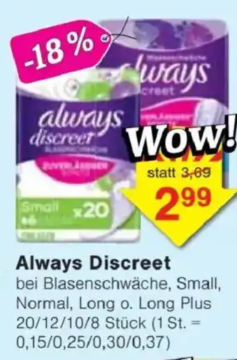 Jawoll Always Discreet Angebot