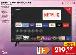 Netto Marken-Discount Smart-TV XU43TO75OS, 43" TELEFUNKEN Angebot