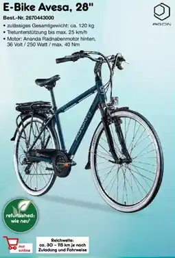 Netto Marken-Discount AGON E-Bike Avesa, 28" Angebot