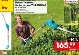 Netto Marken-Discount GARDENA Elektro-Teleskop- Heckenschere THS 500/48 Angebot