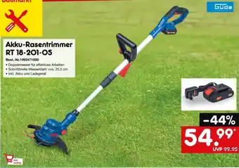 Netto Marken-Discount Akku-Rasentrimmer RT 18-201-05 Güde Angebot