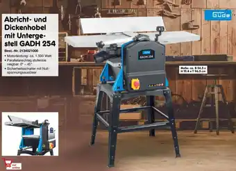 Netto Marken-Discount Abricht- und Dickenhobel mit Unterge- stell GADH 254 Güde Angebot
