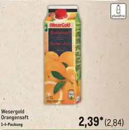 METRO Wesergold Orangensaft Angebot