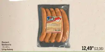 METRO Munzert Bockwurst Angebot