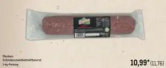 METRO Menken Schinkenzwiebelmettwurst Angebot