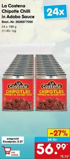 Netto Marken-Discount La Costena Chipotle Chilli in Adobo Sauce Angebot