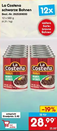Netto Marken-Discount La Costena schwarze Bohnen Angebot