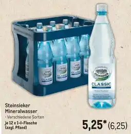 METRO Steinsieker Mineralwasser Angebot