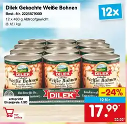 Netto Marken-Discount Dilek Gekochte Weiße Bohnen Angebot