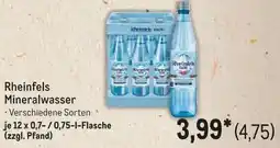 METRO Rheinfels Mineralwasser Angebot