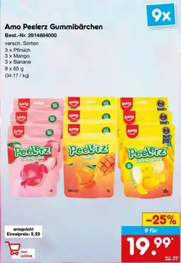 Netto Marken-Discount Amo Peelerz Gummibärchen Angebot