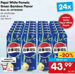 Netto Marken-Discount Pepsi White Pomelo Green Bamboo Flavor Angebot