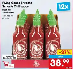 Netto Marken-Discount Flying Goose Sriracha Scharfe Chillisauce Angebot