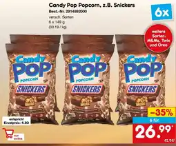Netto Marken-Discount Candy Pop Popcorn, z.B. Snickers Angebot
