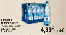 METRO Spreequell Mineralwasser Angebot
