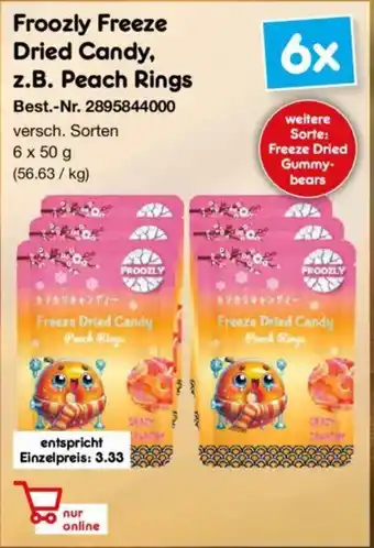 Netto Marken-Discount Froozly Freeze Dried Candy, z.B. Peach Rings Angebot