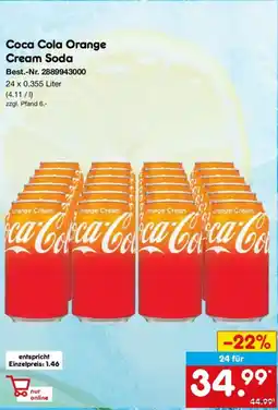 Netto Marken-Discount Coca Cola Orange Cream Soda Angebot