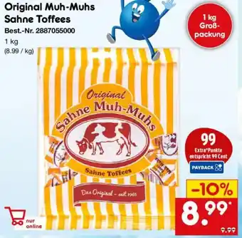 Netto Marken-Discount Original Muh-Muhs Sahne Toffees Angebot