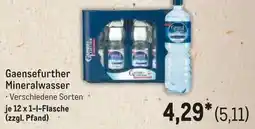 METRO Gaensefurther Mineralwasser Angebot