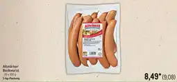 METRO Altmärker Bockwurst Angebot