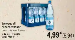METRO Spreequell Mineralwasser Angebot