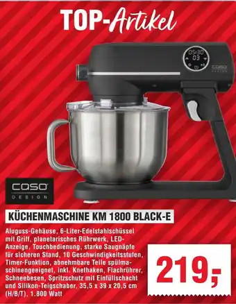 Handelshof Casa küchenmaschine KM 1800 black-E Angebot