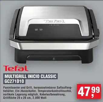 Handelshof Tefal multigrill inicio classic GC271D10 Angebot