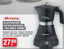 Handelshof Ariete elektrischer espressokocher 1358 moka aroma Angebot