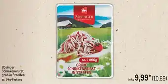 METRO Bösinger Schinkenwurst Angebot