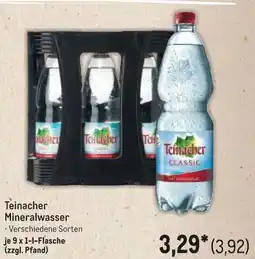 METRO Teinacher Mineralwasser Angebot