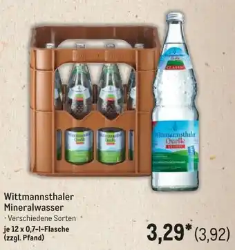 METRO Wittmannsthaler Mineralwasser Angebot