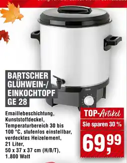 Handelshof Bartscher glühwein-/ einkochtopf ge 28 Angebot
