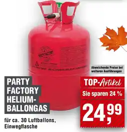 Handelshof Party factory helium- ballongas Angebot