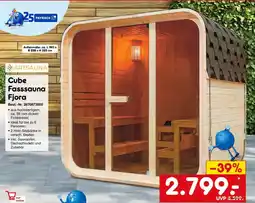 Netto Marken-Discount ARTSAUNA Cube Fasssauna Fjora Angebot