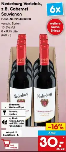 Netto Marken-Discount Nederburg Varietals, z.B. Cabernet Sauvignon Angebot