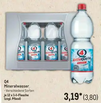 METRO Q4 Mineralwasser Angebot