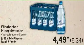 METRO Elisabethen Mineralwasser Angebot