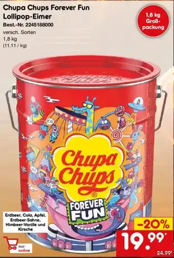 Netto Marken-Discount Chupa Chups Forever Fun Lollipop-Eimer Angebot