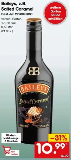 Netto Marken-Discount Baileys, z.B. Salted Caramel Angebot