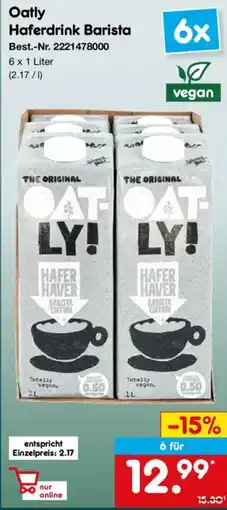 Netto Marken-Discount Oatly Haferdrink Barista Angebot